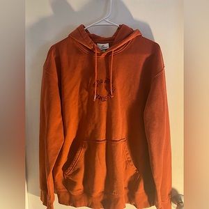 H&M "The digital detox" Embroidered red/orange Hoodie